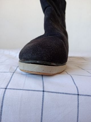 Botines negros - botines de borreguillo