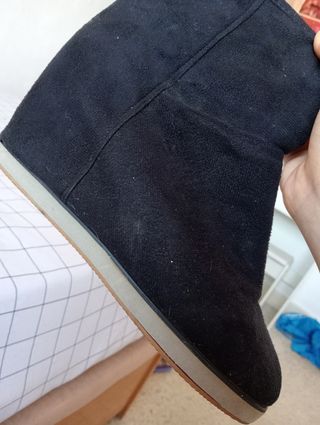 Botines negros - botines de borreguillo