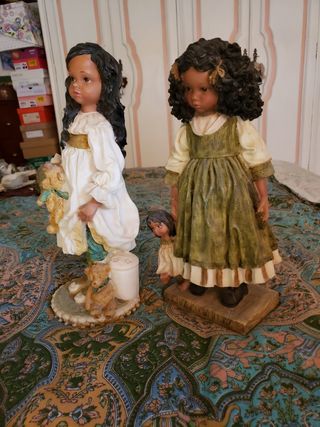 Muñecas ceramica artesanas