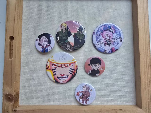 5 Chapas Anime Variadas