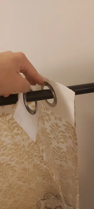 Cortinas doradas - Tela decorativa