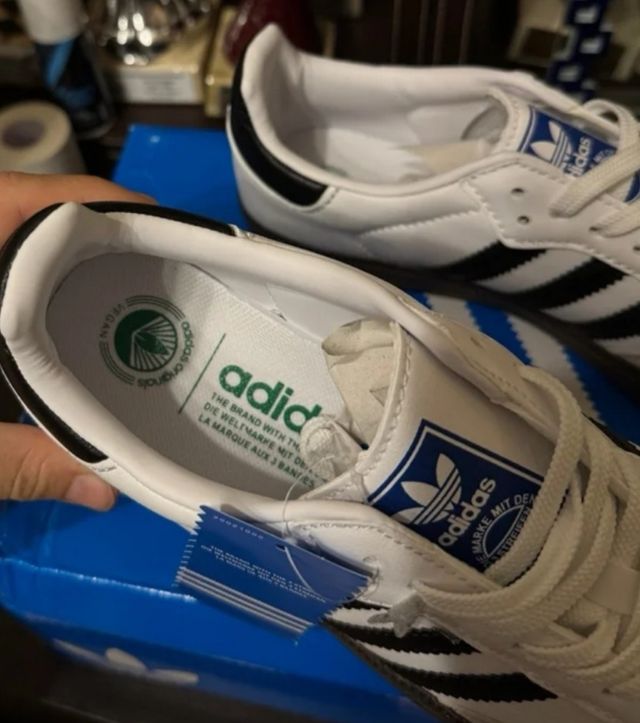 adidas gazelle silver green womens Adidas Samba Shoes - Chalk White / Grey One / Carbon main image 1