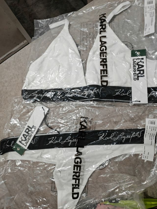 Conjunto Karl Lagerfeld blanco - Talla L