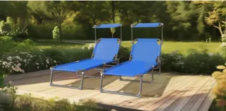 2 Tumbonas Playa con Toldo