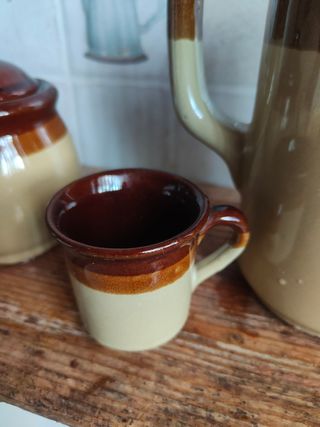 Caffè anni '70: set in terracotta
