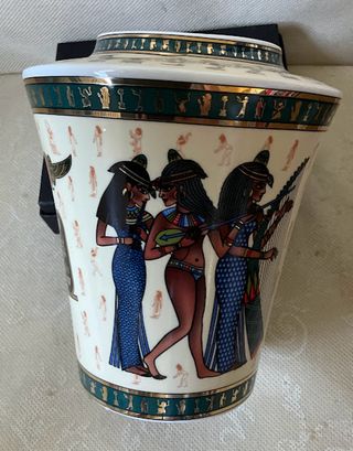 Vaso Egizio in Porcellana