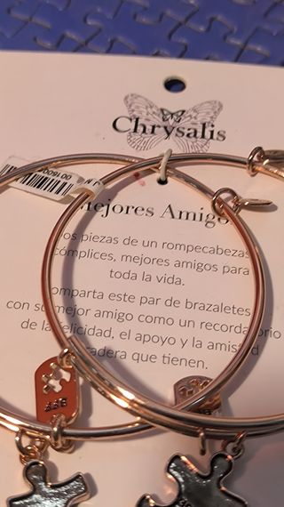 Pulseras Chrysalis mejores amigas.