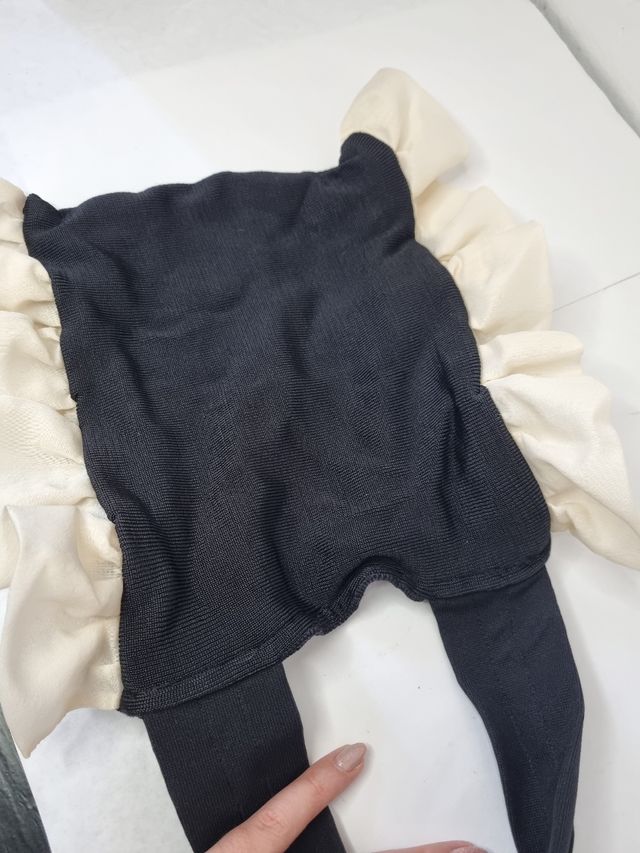 Mini borsa tote - beige e nera