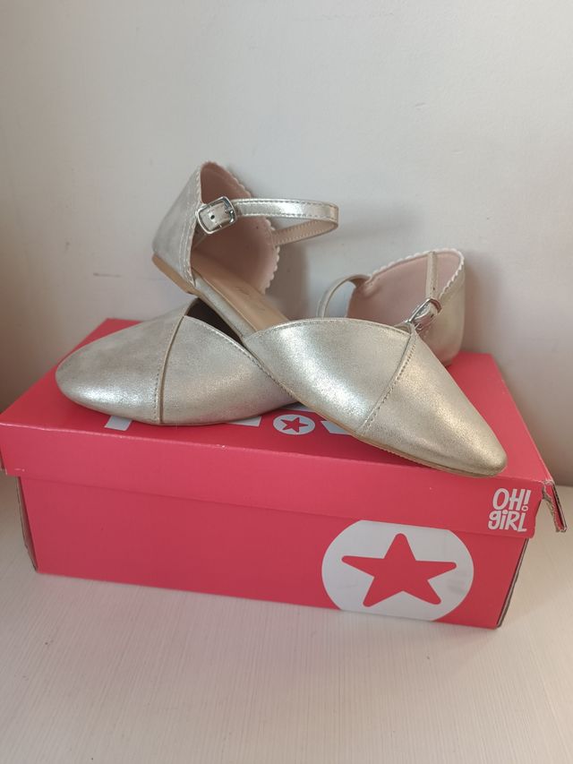 Zapatos niña dorados nº35