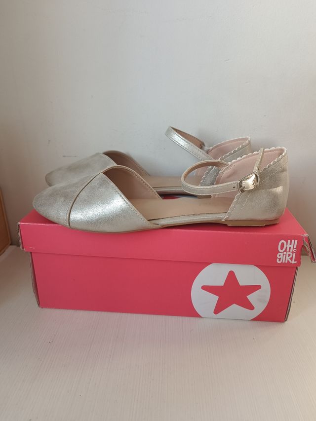 Zapatos niña dorados nº35