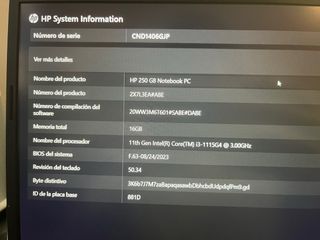 Portátil HP 250 G8 i3-1115G4