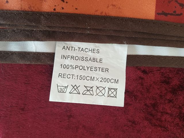 Mantel étnico - Rojo y marrón