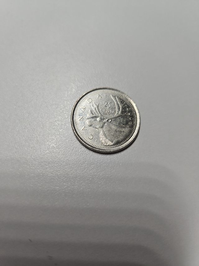 Moneda Canadá 25 centavos 1995