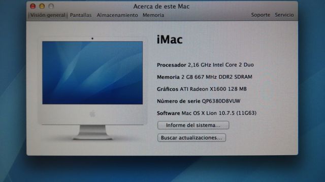 iMac G5 21" Apple (2006) Blanco
