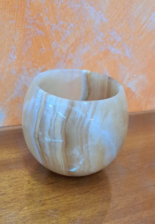 2 candelieri vintage in onice