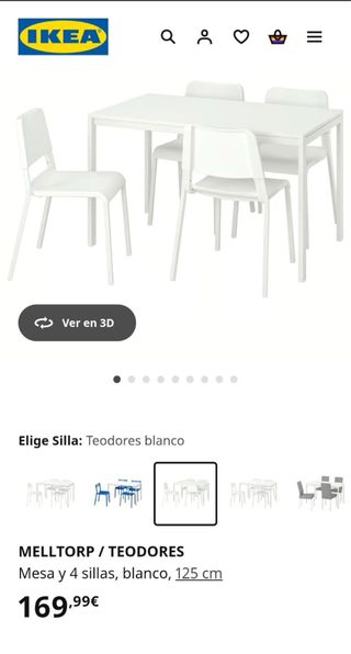 Mesa Ikea Melltorp blanca