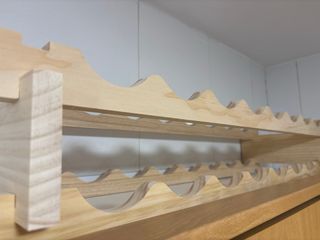 Cantinetta per vino in legno massello - 12 bottiglie