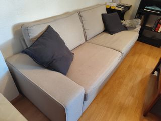 Sofá 3 plazas Kivik Ikea - gris-Cómodo