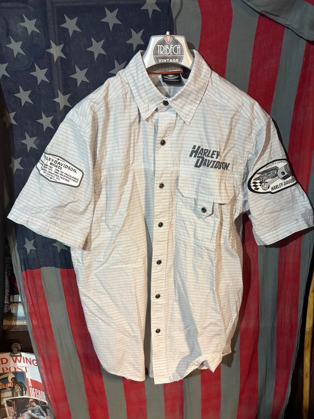 Camicia Harley Davidson beige