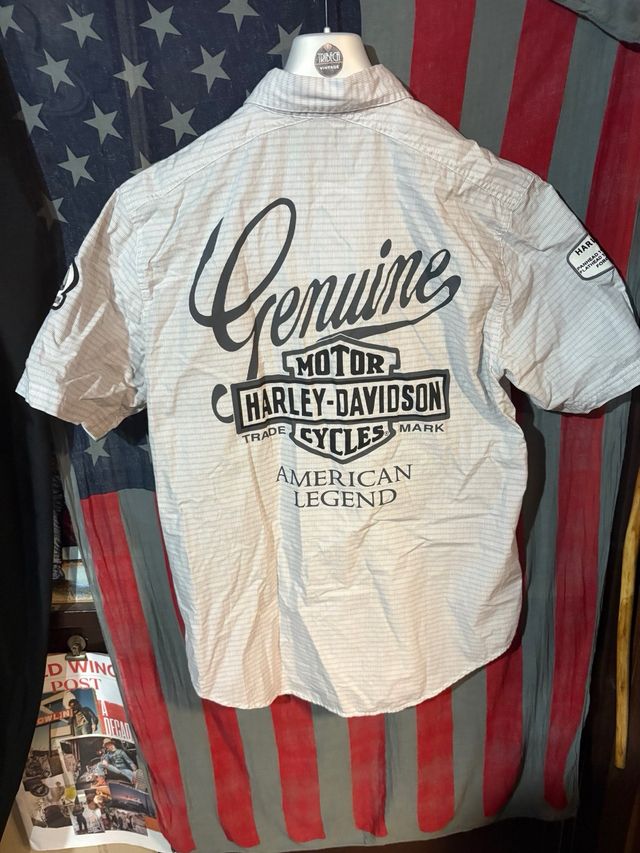 Camicia Harley Davidson beige