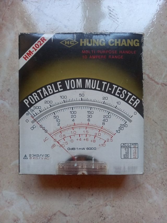 Multímetro vintage Hung Chang HM-102R