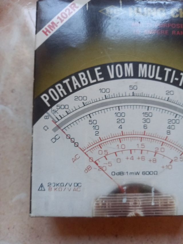 Multímetro vintage Hung Chang HM-102R