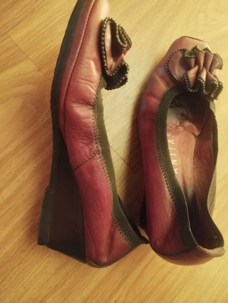 Bailarinas SPANITAS rojas y marrones