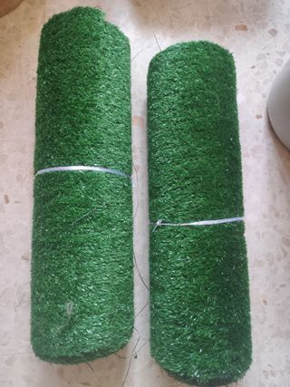 Cesped artificial 2 rollos de 50 x 400