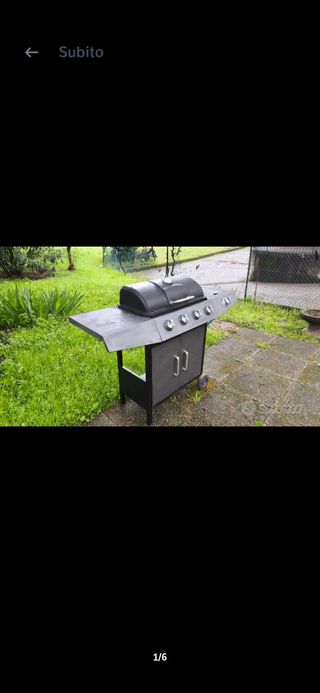 Barbecue a gas 4 fuochi