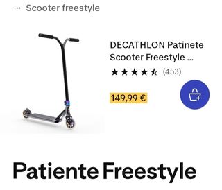 Patinete Freestyle Decathlon acrobático 