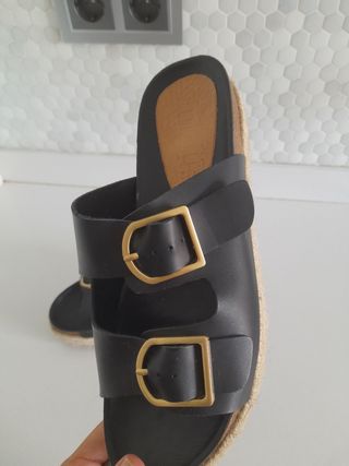 Chanclas Mustang negras - Talla 41