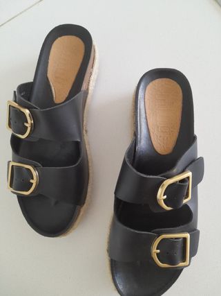 Chanclas Mustang negras - Talla 41