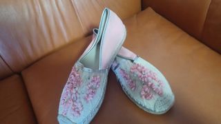Zapatos mujer talla 39 - beige y rosa
