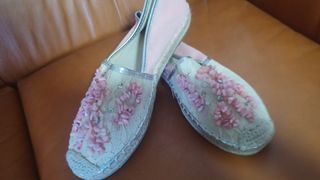 Zapatos mujer talla 39 - beige y rosa