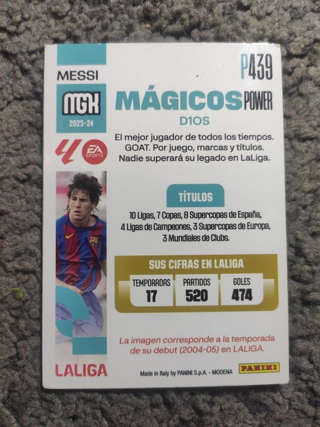 Cromo Messi 23-24 Panini - Mágico