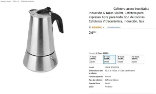 Cafeteras Italianas Inox - 4, 6, 9 y 12 Tazas