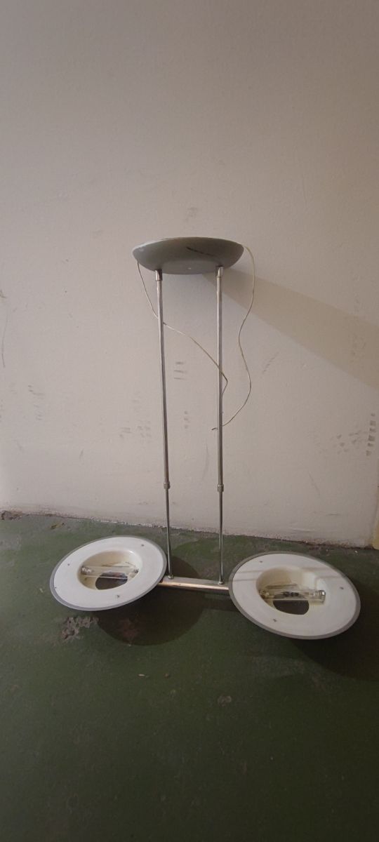 Lamparas salon - 2 luces metal