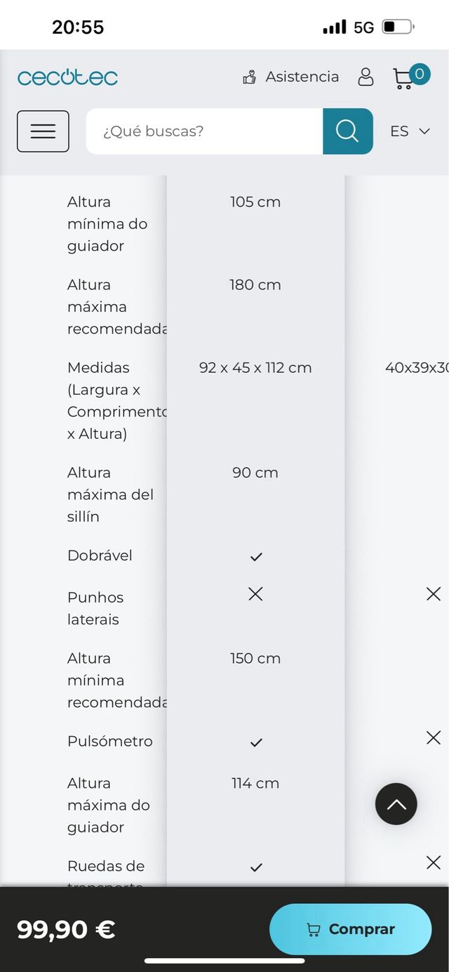 Bicicleta estática Cecotec. NO AGO ENVÍO