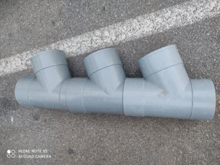 Pieza PVC triple 160mm precio por las 3
