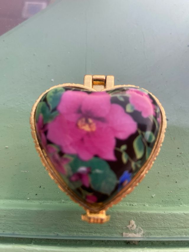 5 Mini cajas cerámica florales