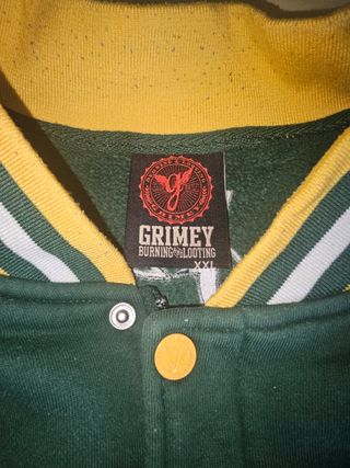Cazadora Grimey Looters Verde-Blanca XXL