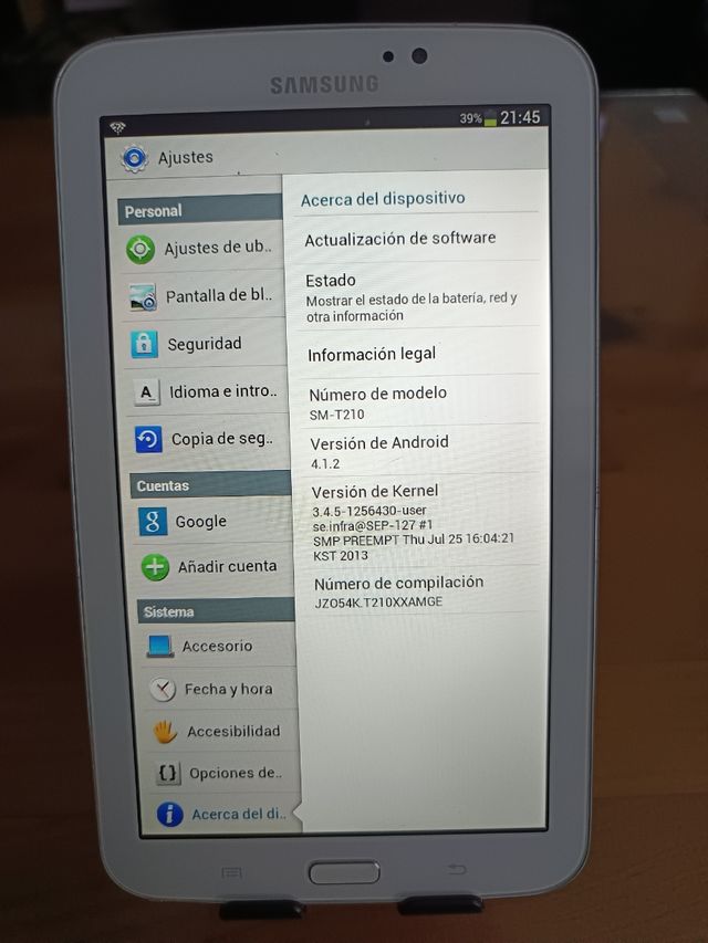 Samsung Galaxy Tab3 8gb Blanca