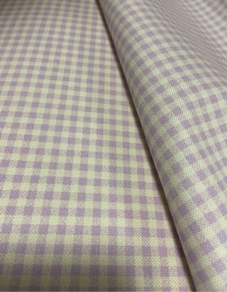 Tessuto Cotone Gingham Viola