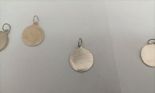 Medalhas antigas de recordação lembrança em prata