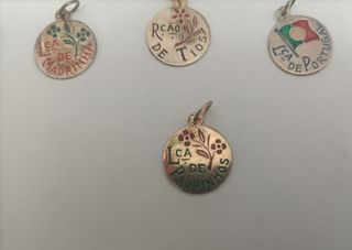 Medalhas antigas de recordação lembrança em prata