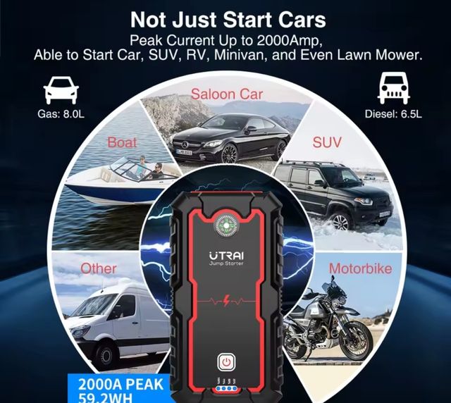 Arrancador Ultrai Jstar Mini 12V 1000A