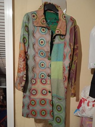 Abrigo multicolor mujer L