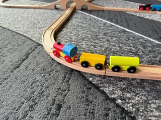 Pista trenino di legno misto