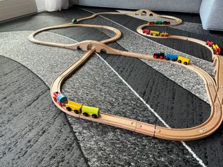 Pista trenino di legno misto