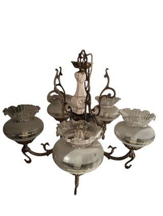 Lampara techo vintage 5 luces